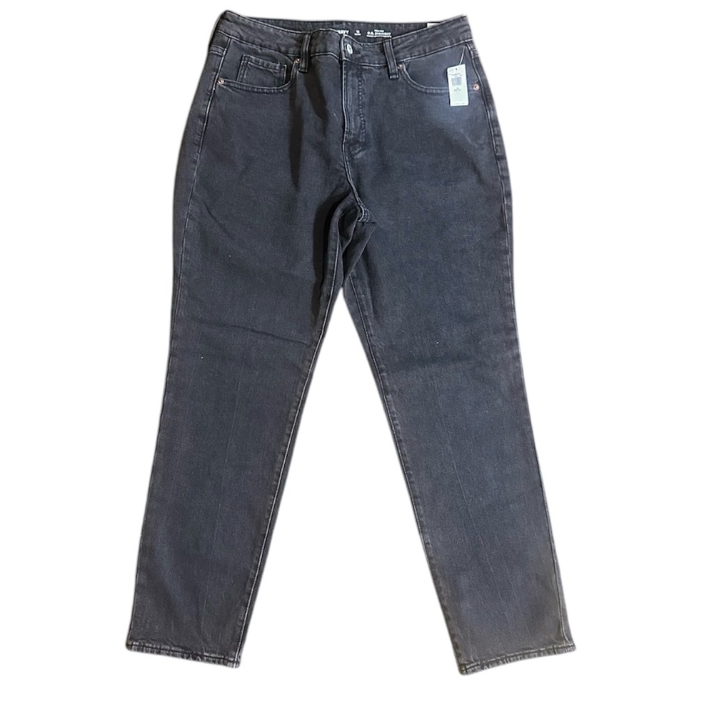 Old Navy High Rise OG Straight Black Jeans